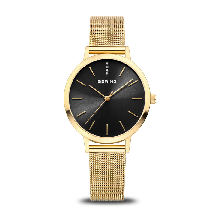 Bering Damenuhr Classic, gold glänzend, 13434-332