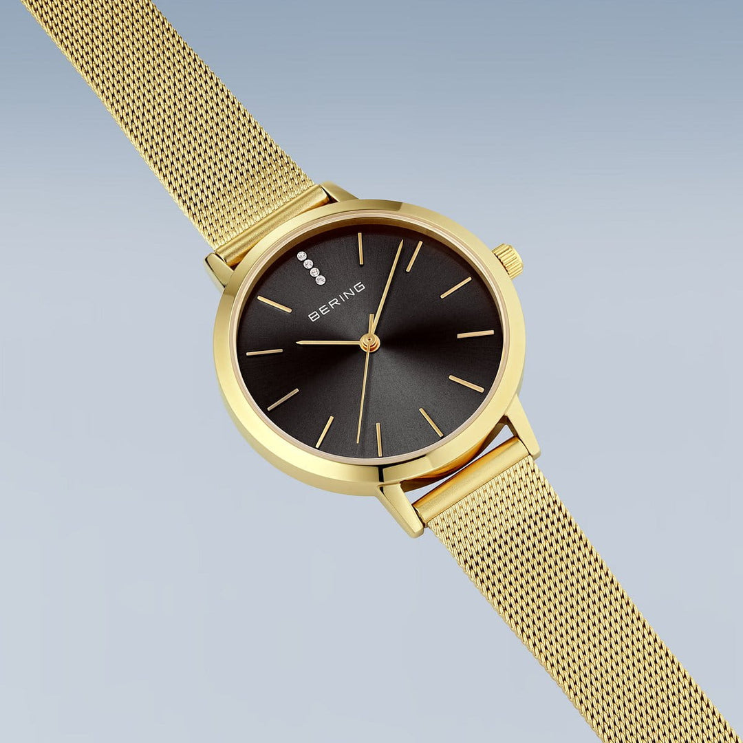 Bering Damenuhr Classic, gold glänzend, 13434-332