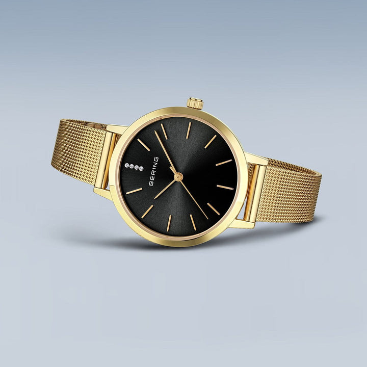 Bering Damenuhr Classic, gold glänzend, 13434-332