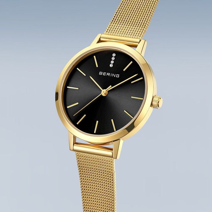Bering Damenuhr Classic, gold glänzend, 13434-332