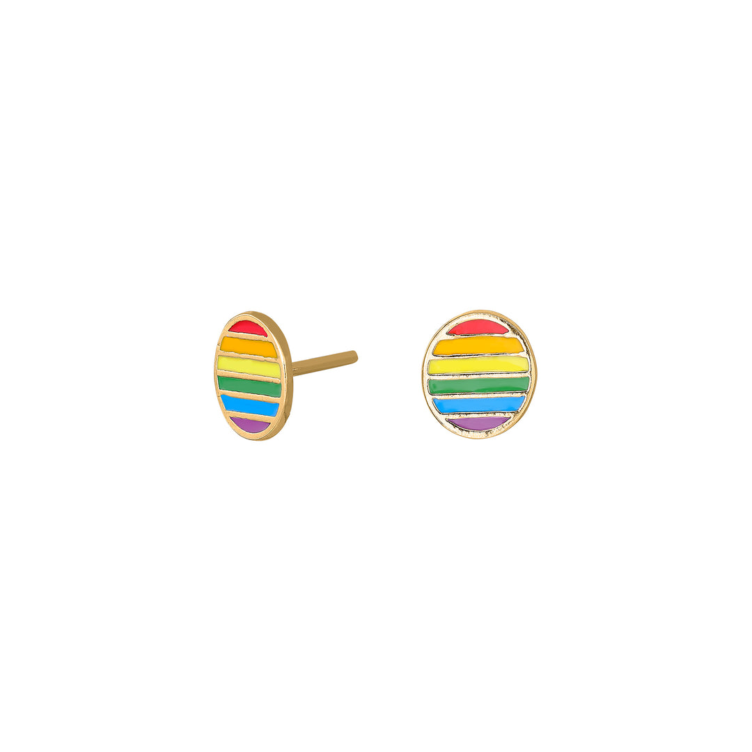Nordahl Andersen Ohrstecker LGBT52 8mm Sterlingsilber vergoldet