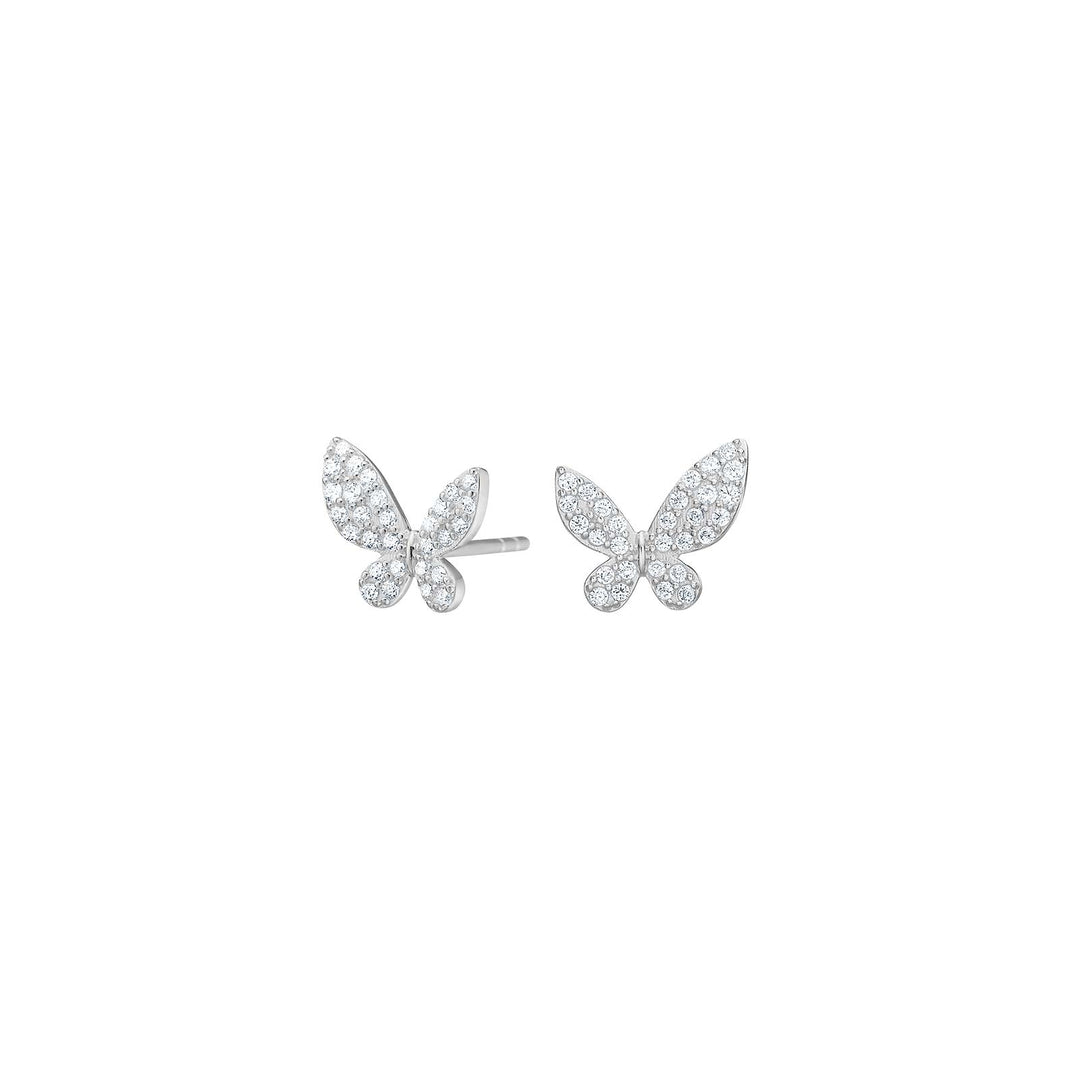 Siersbøl Ohrstecker Schmetterling, Sterlingsilber, Zirkonia