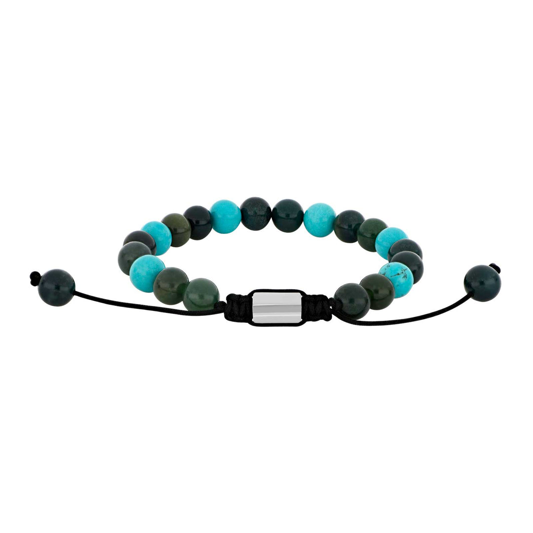 SON Armband Achat blau/türkis