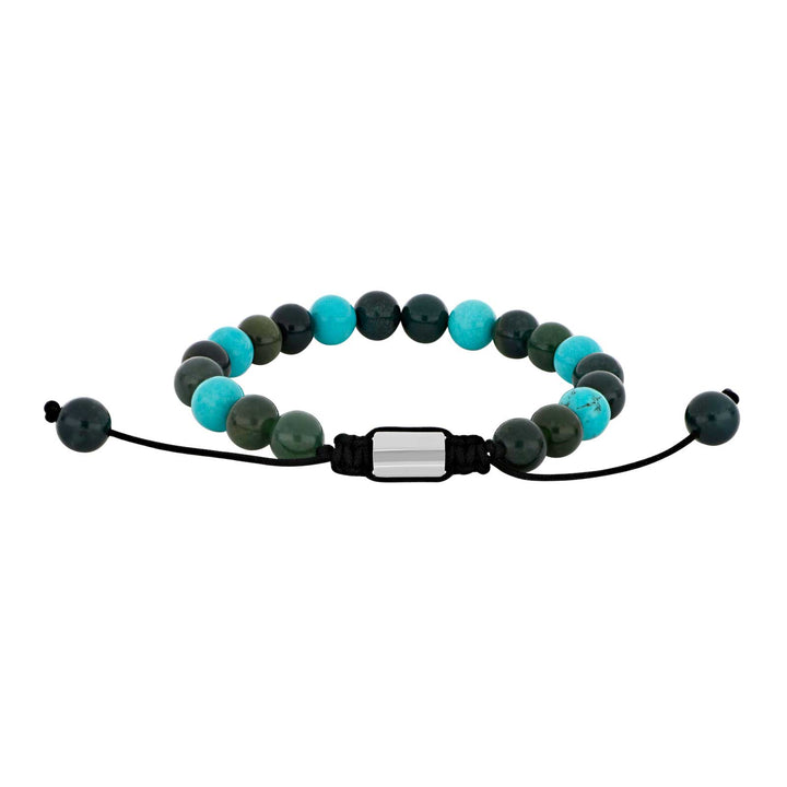 SON Armband Achat blau/türkis