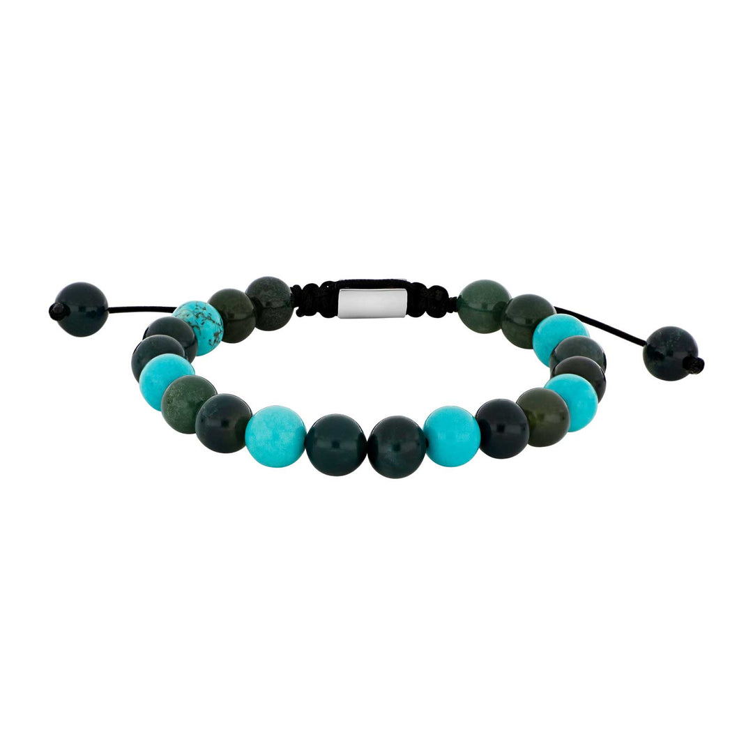 SON Armband Achat blau/türkis