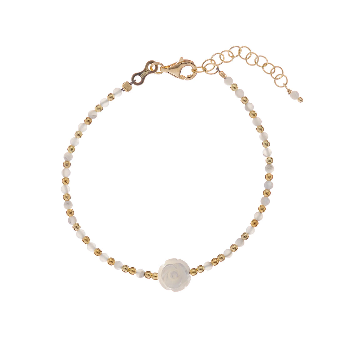 Armband White Queen, Sterlingsilber vergoldet