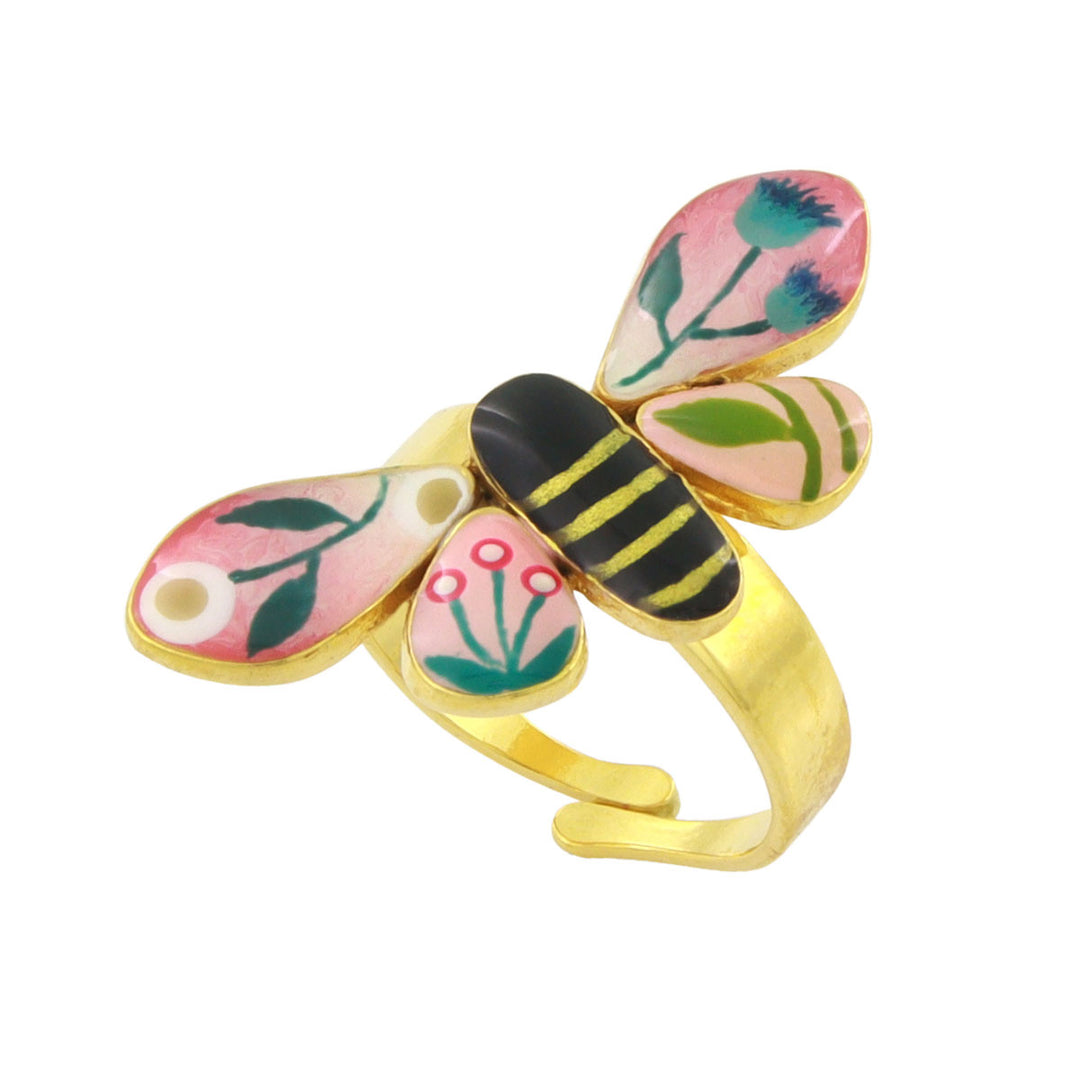 Ring mit Tiermotiv rosa - La vie en rose