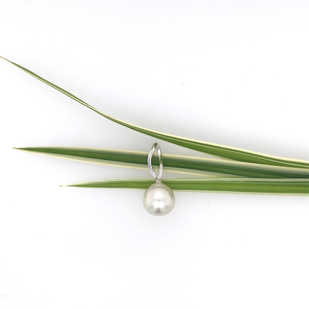 Anhänger mit Südseeperle, Weißgold