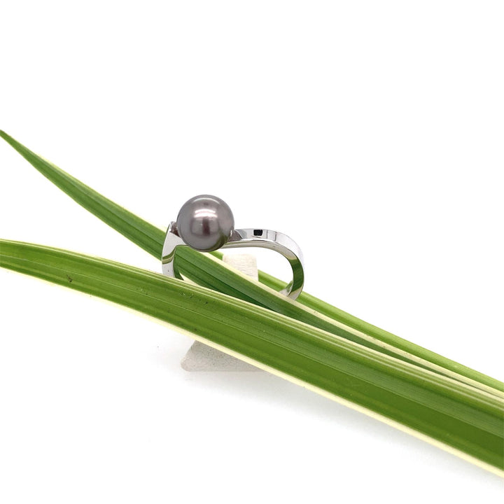 Ring mit Tahiti-Perle, Sterlingsilber rhodiniert