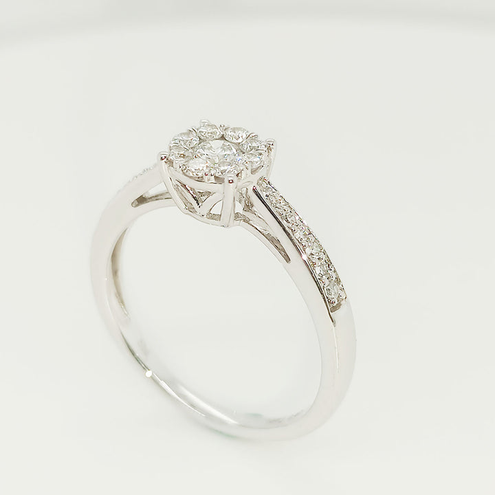 Verlobungsring Weißgold, Brilliant