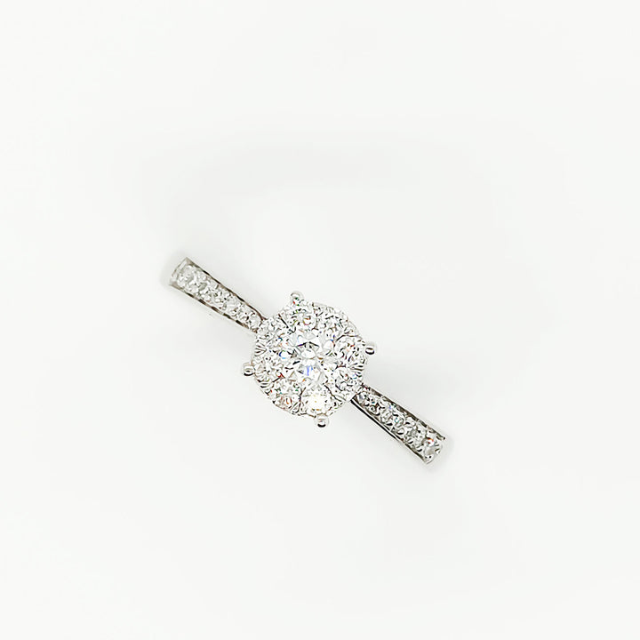 Verlobungsring Weißgold, Brilliant