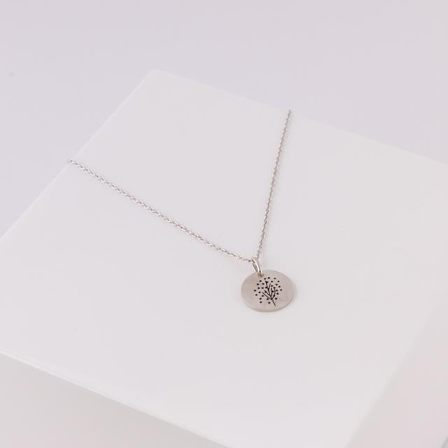 Nordahl Andersen rhodinierte Silber Halskette LIFE 14mm