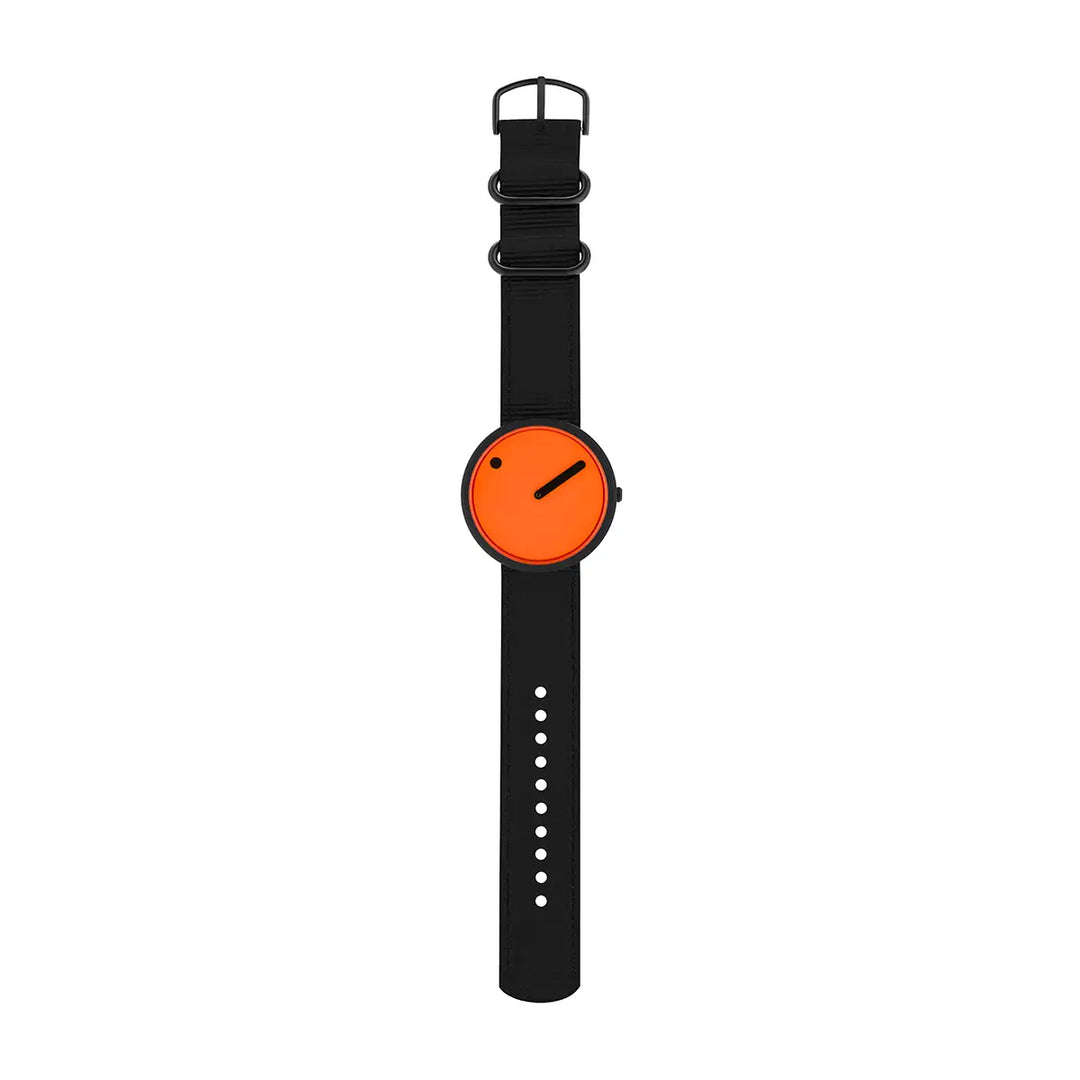 Picto Armbanduhr Manta Rey Black R44007-R006 orange recycled strap