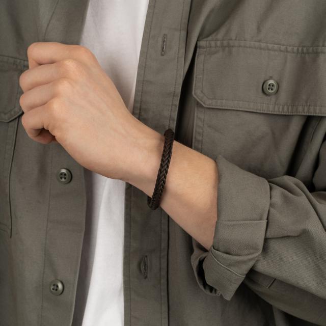 SON Armband dunkelbraunes Kalbsleder 19 mm