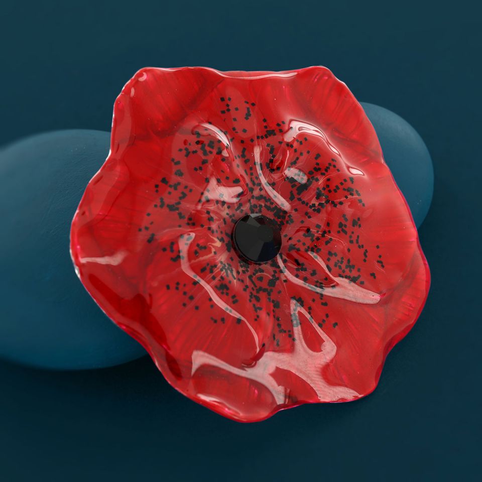 Brosche Joli Coquelicot