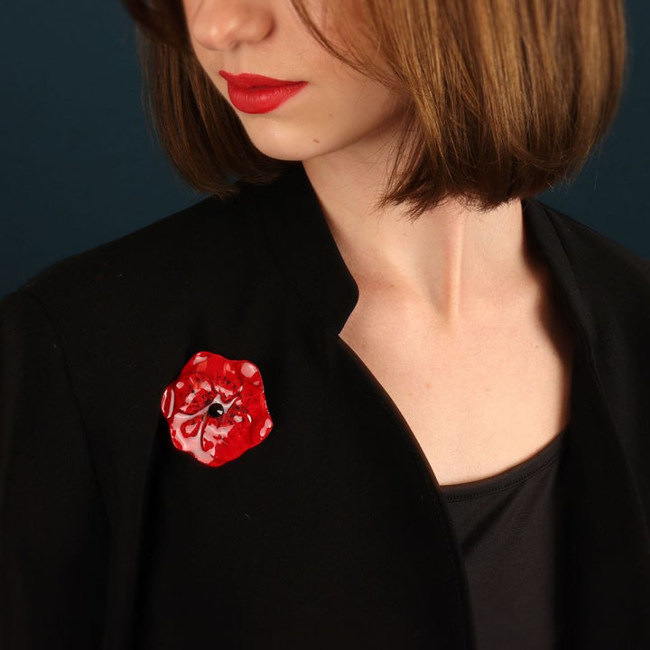 Brosche Joli Coquelicot