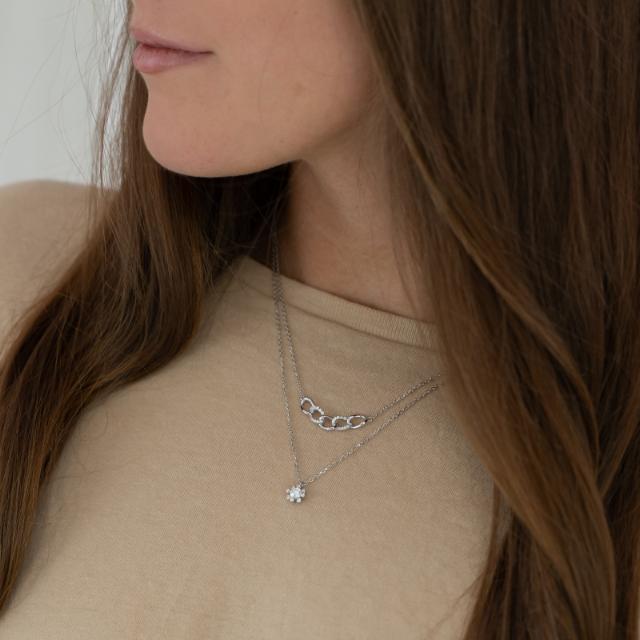 Joanli Nor Halskette JOYNOR Sterlingsilber rhodiniert