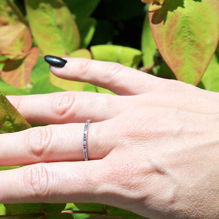 Joanli Nor rhodinierter Ring EZRANOR 1,8 mm Silber