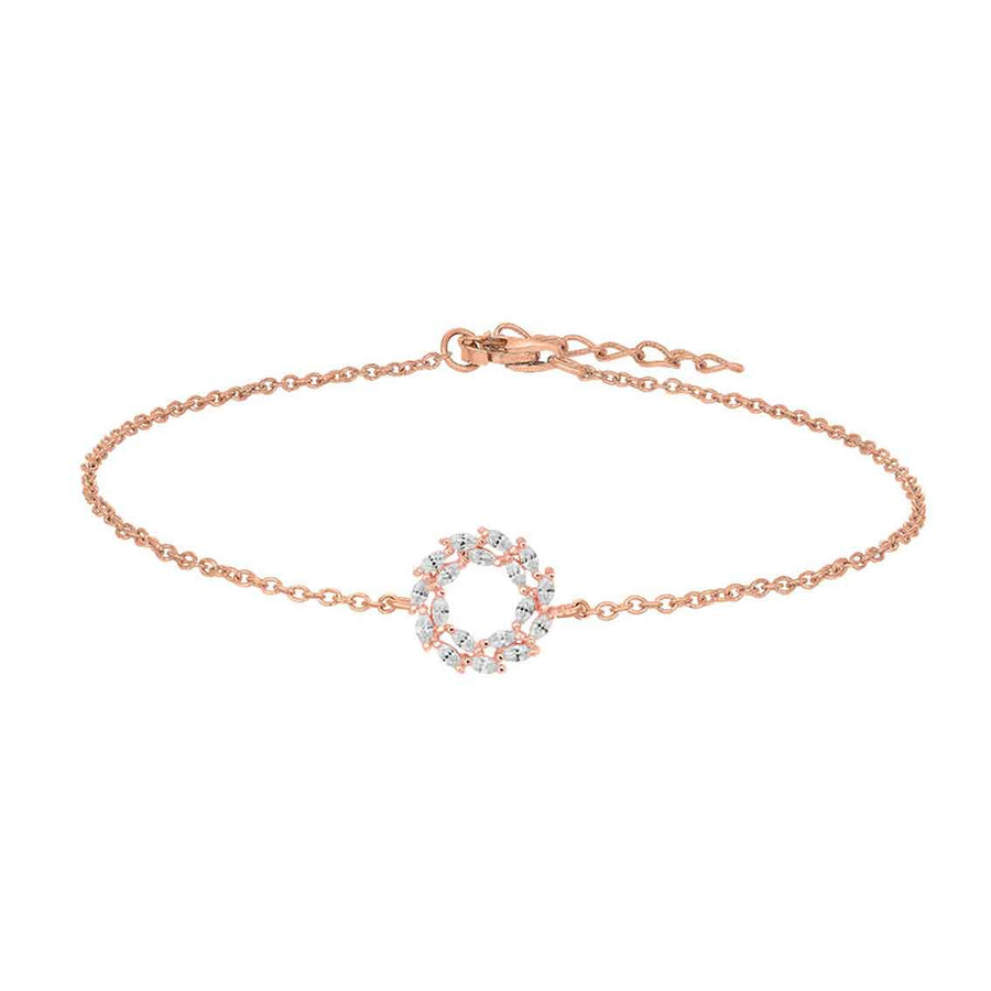 Joanli Nor rosévergoldetes Armband BIBBINOR 14mm Sterlingsilber