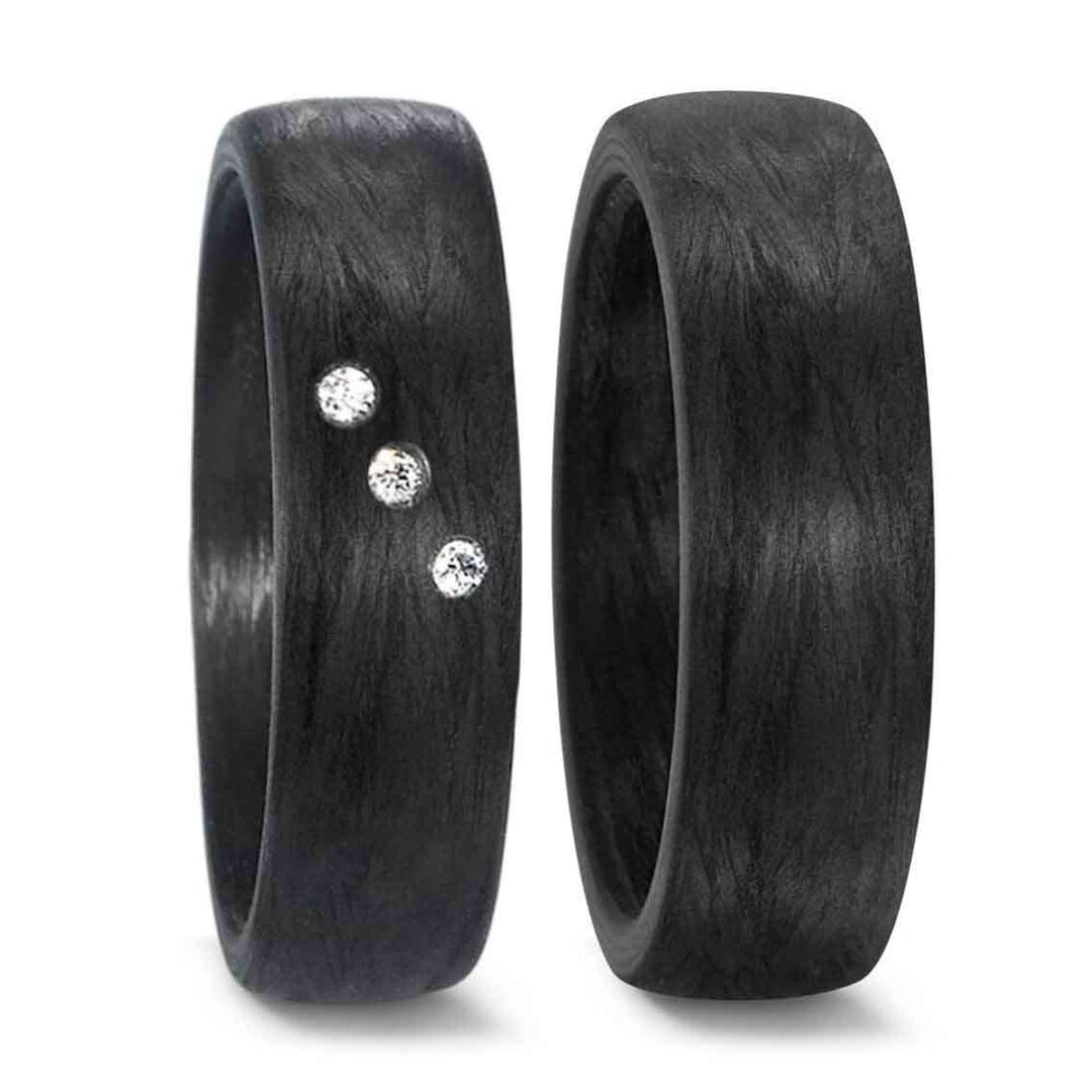 Titanfactory Eheringe Carbon - My Fine Jewellery