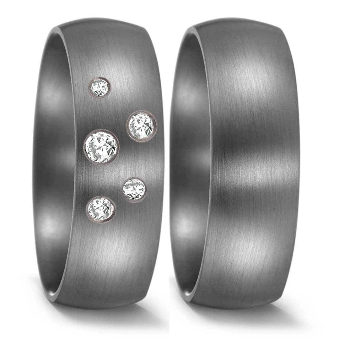 Teno Eheringe Tantal Diamant 0,14 ct - My Fine Jewellery