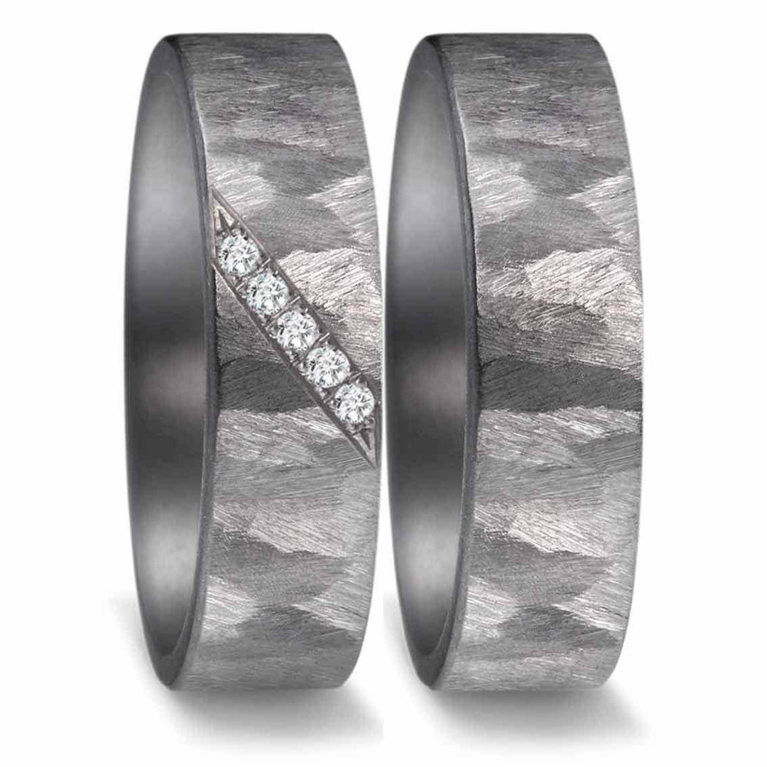 Teno Eheringe Tantal Diamant 0,05 ct - My Fine Jewellery