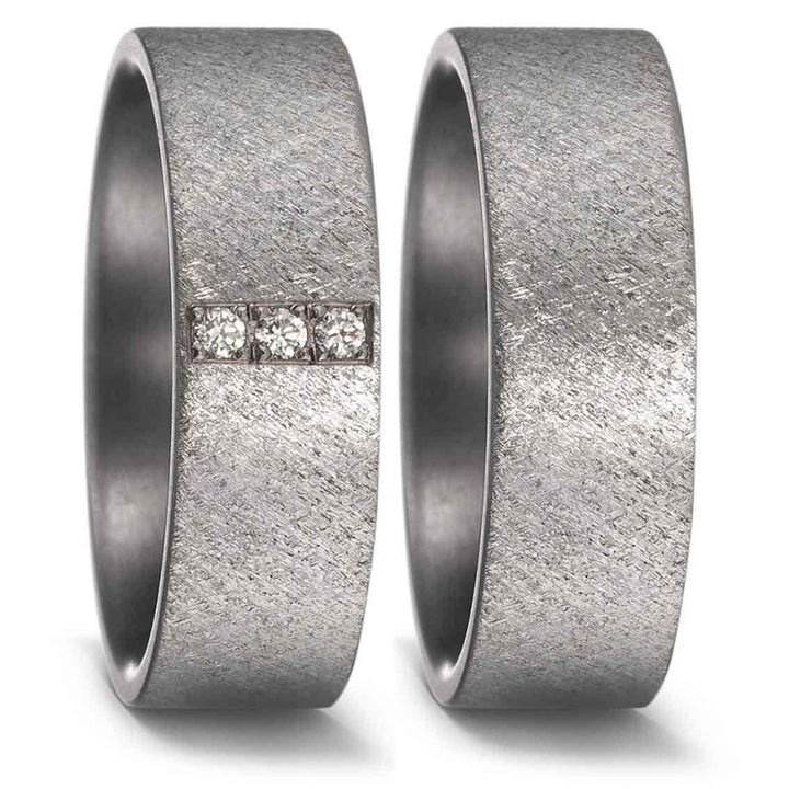 Teno Eheringe Tantal Diamant 0,06 ct - My Fine Jewellery