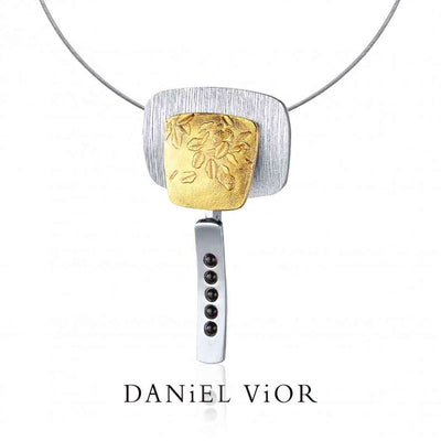 Daniel Vior Anhänger ROURE, Sterlingsilber, Onyx - My Fine Jewellery