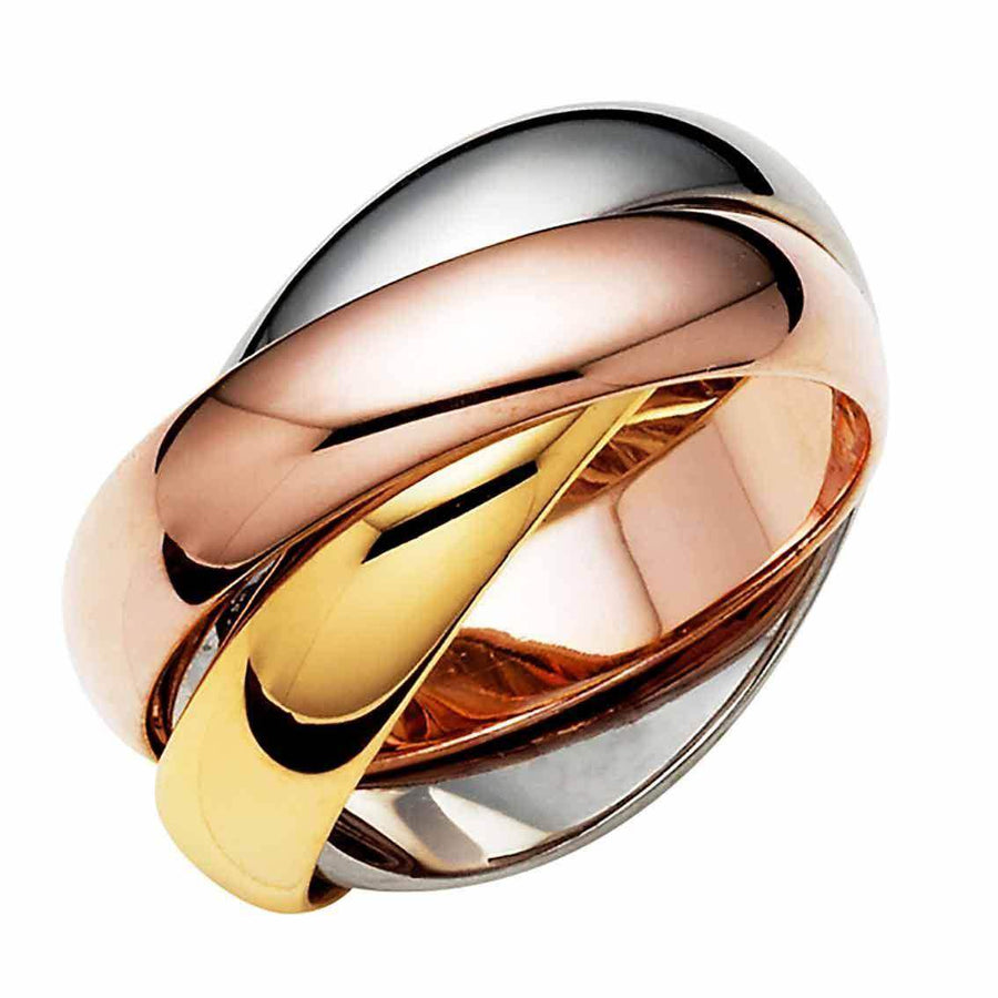 Damenring, 5 mm, Gelbgold, Weißgold, Roségold, Verbundring - My Fine Jewellery