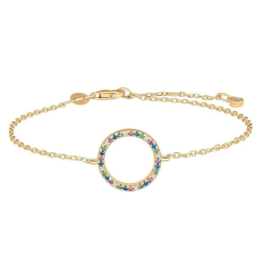 Joanli Nor rhodiniertes Armband FILUCANOR 13mm 17+3cm vergoldet - My Fine Jewellery