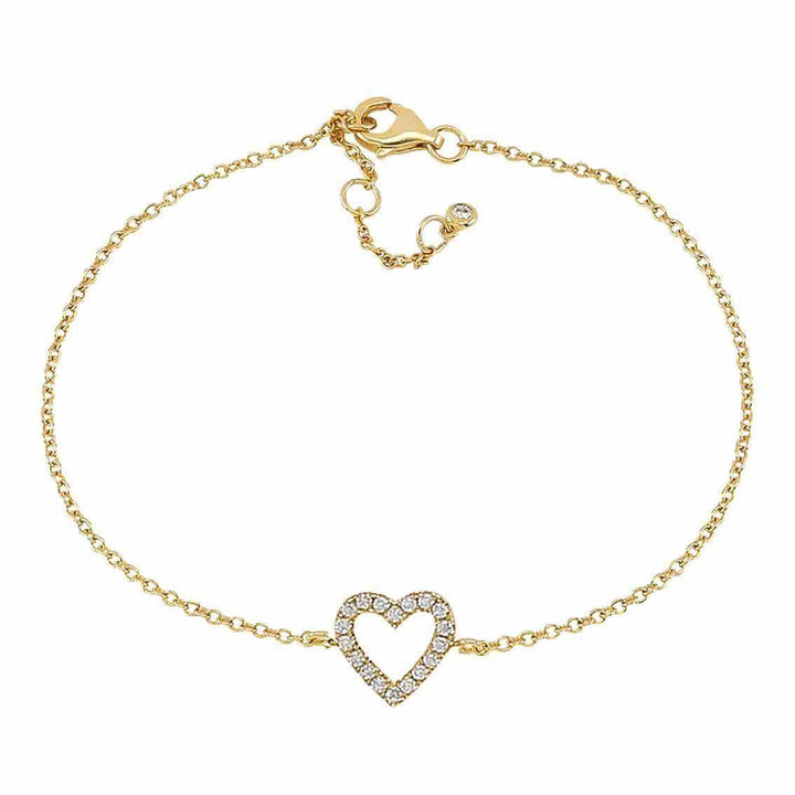 Vergoldetes Armband AIDA Herz 7mm 17+3cm, Sterlingsilber - My Fine Jewellery