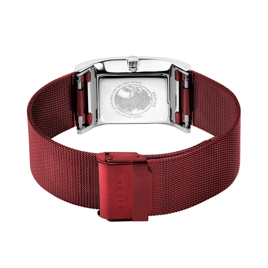 Bering Classic, rot, silber glänzend, 10426-303-S