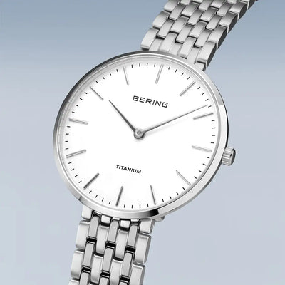 Bering Titanium, silber glänzend, 19334-004 Damenuhr