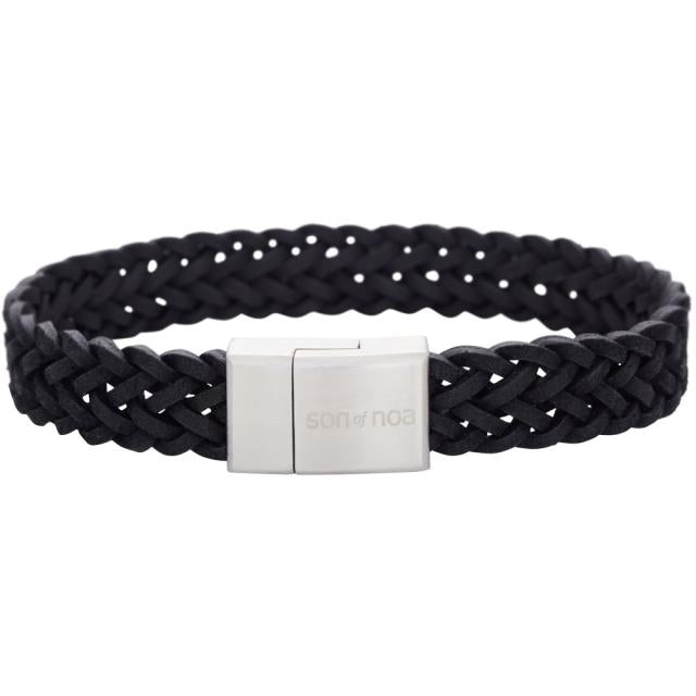 SON Armband schwarzes Kalbsleder