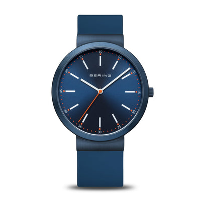 Bering Classic, blau, silber glänzend, 10141-397