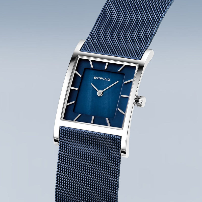 Bering Classic, blau, silber glänzend, 10426-307-S