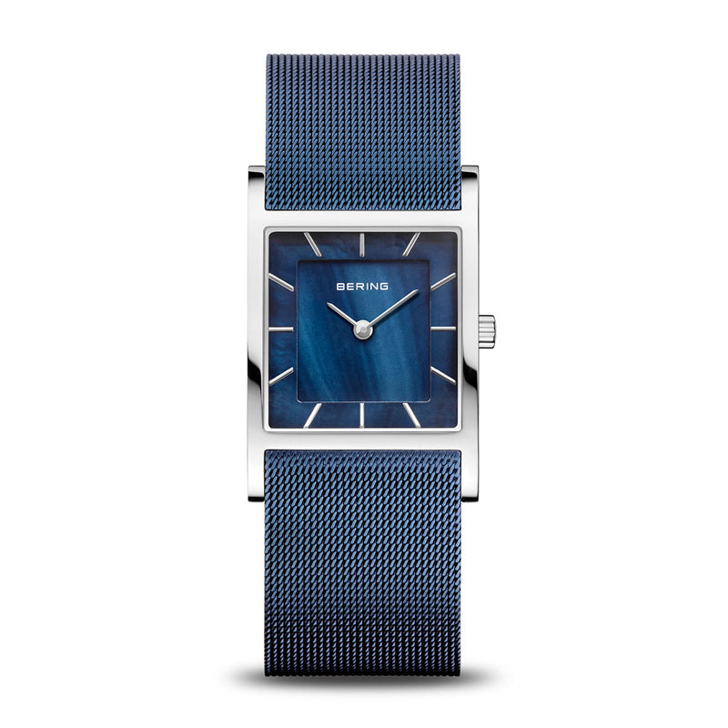 Bering Classic, blau, silber glänzend, 10426-307-S