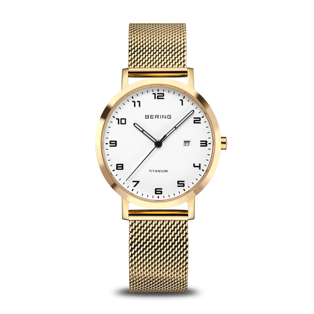 Bering Titanium, gold poliert/gebürstet, 18634-334
