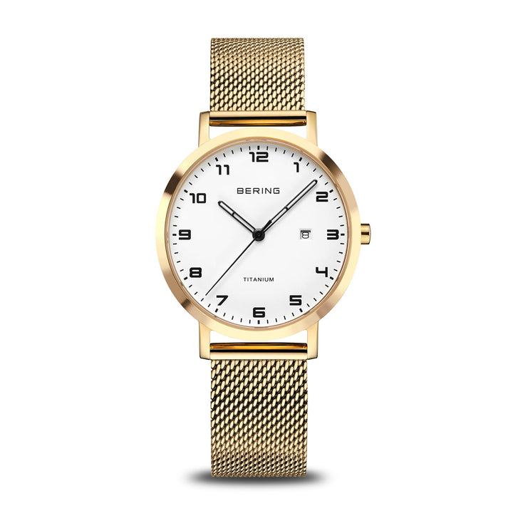Bering Titanium, gold poliert/gebürstet, 18634-334