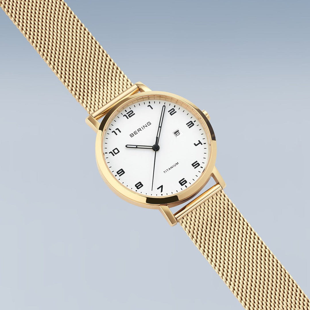 Bering Titanium, gold poliert/gebürstet, 18634-334