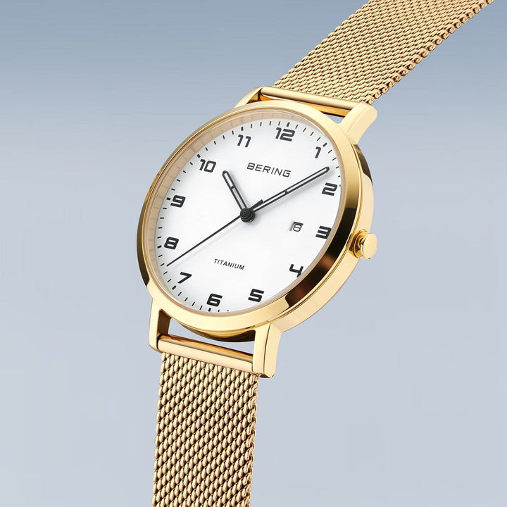 Bering Titanium, gold poliert/gebürstet, 18634-334