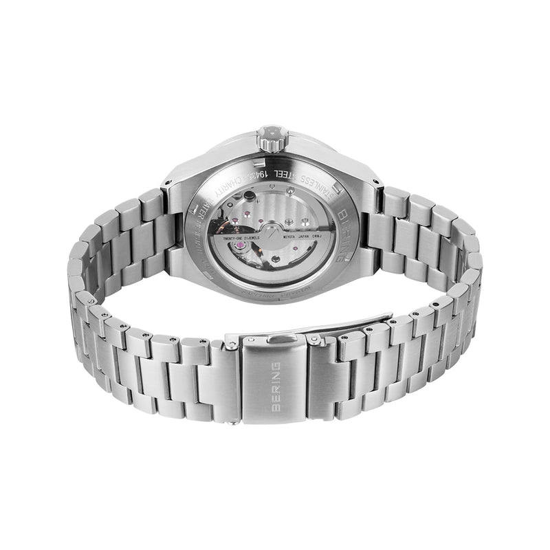 Bering Automatik silber gebürstet 19435-Charity Damen