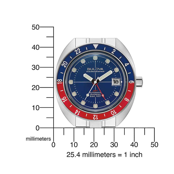 Bulova Oceanographer GMT 96B405 Herrenuhr