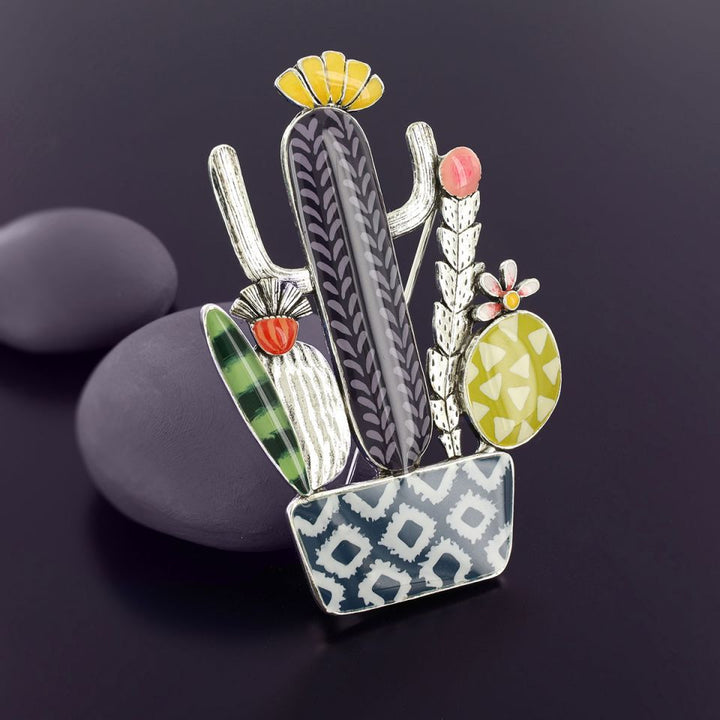 Brosche Cactus
