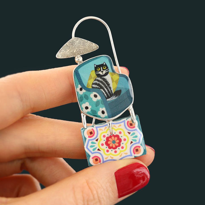 Taratata Brosche Chanapé – Handbemalte Designer-Brosche mit Tiermotiv