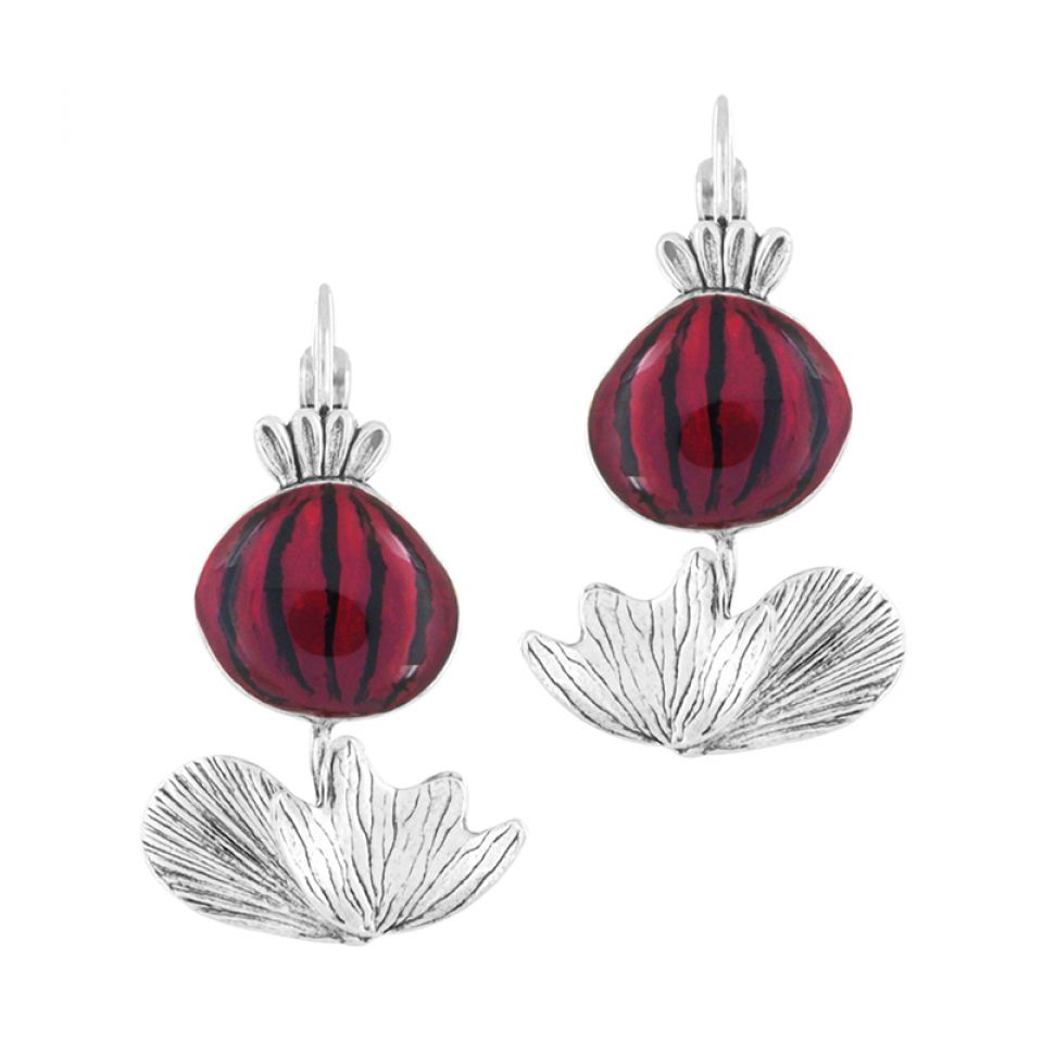 Ohrringe Opium rot
