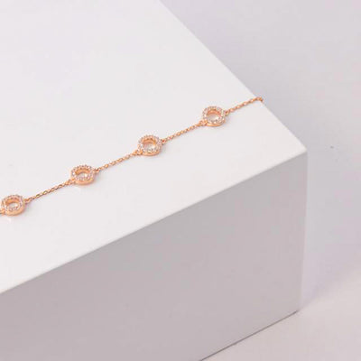 Joanli Nor Armband ANNANOR 6mm Sterlingsilber rosé vergoldet