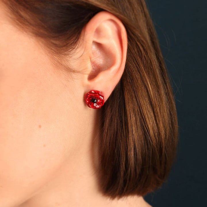 Ohrstecker Coquelicot