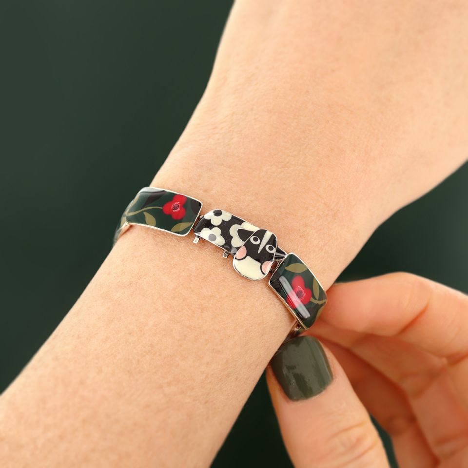 Taratata Armband Pâquerette – Buntes Statement-Armband mit handgemalten Mustern