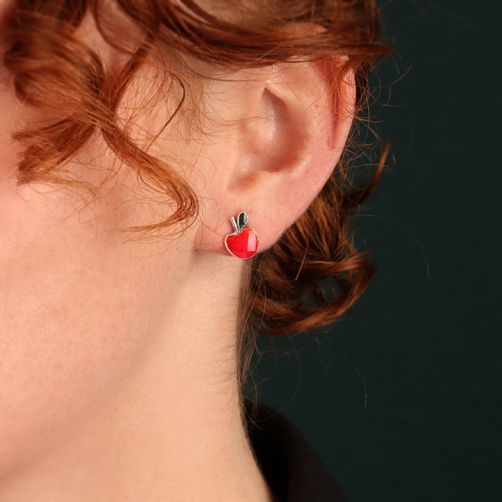 Taratata Ohrstecker Pâquerette – Bunte Ohrringe mit Apfel-Motiv